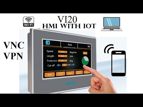 VEICHI Vi20 HMI IOT DEVICE VNC VPN || #hmi || VPN LOGIN || INDUSTRIAL AUTOMATION