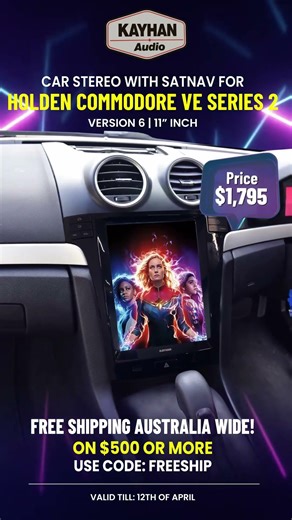 Holden VE Series 2 Upgrade 🔥 11” Car Stereo with CarPlay & SatNav!