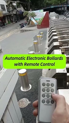 STXtek Automatic Electronic Bollards with Remote Control, Electronic Parking Bollards #bollards