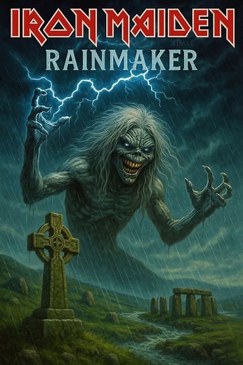 El siguiente aniversario es "Rainmaker", el sencillo número 37 de Iron Maiden, lanzado el 24 de noviembre de 2003 como el segundo y último sencillo de su decimotercer álbum de estudio, "Dance of Death" (2003). Fue escrita por Dave Murray , Steve Harris y Bruce Dickinson y producida por Harris y Kevin Shirley. La letra se inspiró en el comentario del vocalista Bruce Dickinson de que el riff de introducción le hizo pensar en gotas de lluvia. La canción no tiene conexión con la novela de 1995 escri