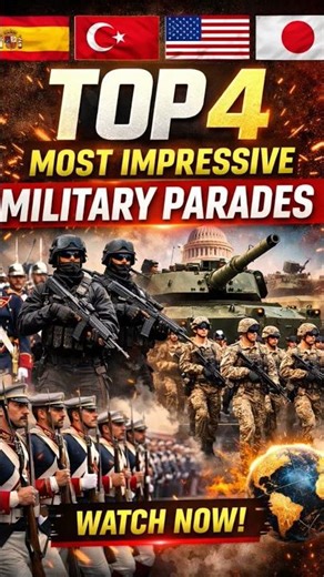 Top 4 Most Impressive Military Parades in the World 🇪🇸🇹🇷🇺🇸🇯🇵