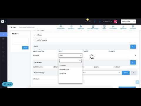 How to Add Pain or Edema Information in HelloNote EMR