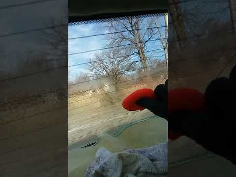 How to remove window tint glue from the rear window