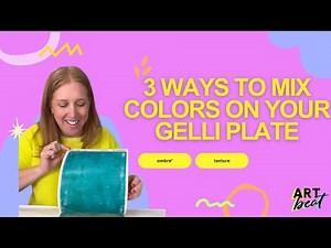 3 Easy Ways to Mix Colors on a Jelly Plate!