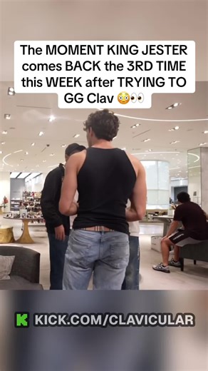 The MOMENT KING JESTER comes BACK the 3RD TIME this WEEK after TRYING TO GG Clav 😳👀 #clavicular