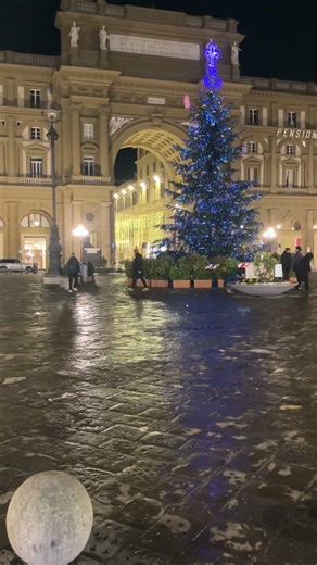 Florence at Christmas time in Italy in 2025.