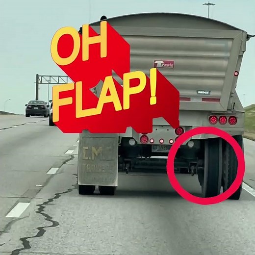 Oh FLAP! Is this a violation in your state? Are you sure? #Mudflap #MissingMudflap