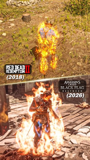 Walking Through Fire – RDR2 vs Black Flag 🔥