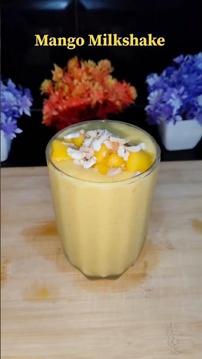 Thick & Creamy Mango Milkshake Recipe | No Sugar Refreshing Drink!
