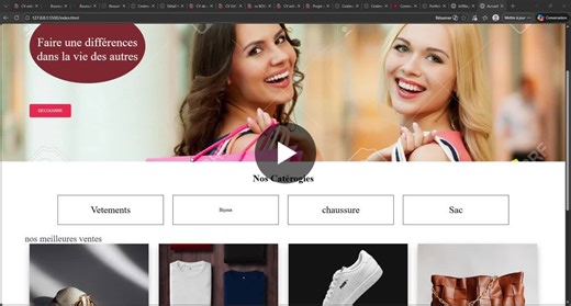 Réalisation d’un site e‑commerce en HTML et CSS , avec un design professionnel et responsive | Erika Lucresse