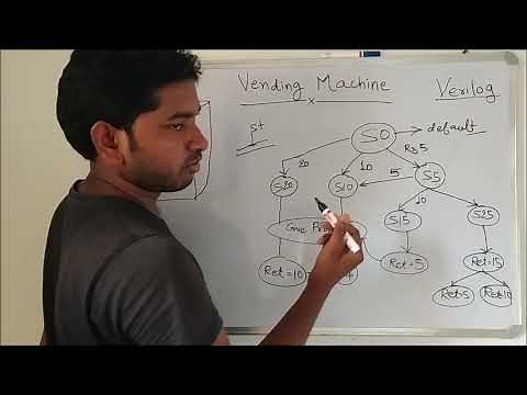 A Simple vending machine using Verilog on Xilinx Vivado