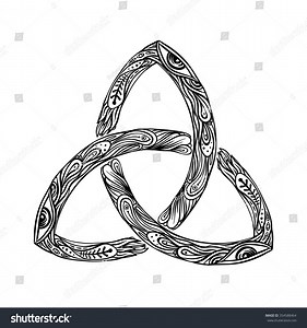 Triquetra Celtic Body Mind Spirit Symbol Stock Vector (Royalty Free) 354588464 | Shutterstock
