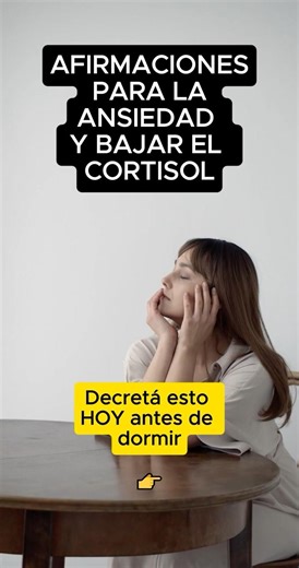 Afirmaciones para la ansiedad y bajar el cortisol 🌙 Decreta esto antes de dormir en paz profunda