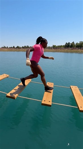Ultimate Water Obstacle Course Speed Run👌 #waterobstacle #obstaclecourse #waterchallenge #shorts