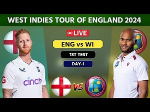West Indies vs England Live 1st Test, Lords | WI vs ENG Live, Day 1 #cricketlive