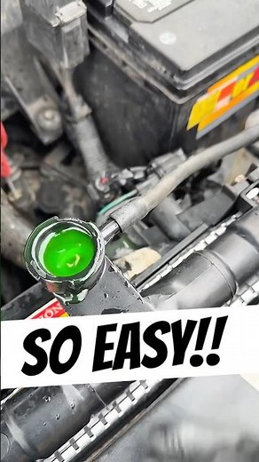 Easiest Way to Bleed Coolant🥶Mechanic’s Secret Trick! #mechanic