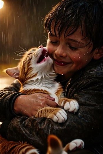 “Bolt the Hero Cat 🐱 | Heartwarming Rescue in the Rain 🌧️ | Short Story”