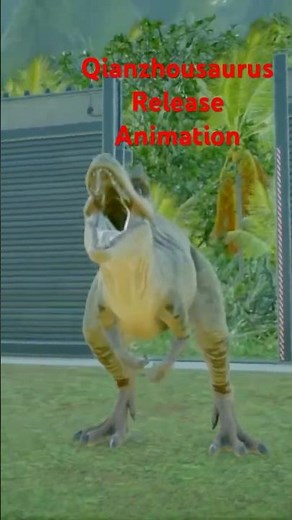 Qianzhousaurus Release Animation Jurassic World Evolution 2