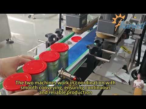 Tin Can Sealing & Dustproof Plastic Lid Capping Line for Canned Tuna, Soup, Beans & Pet Food