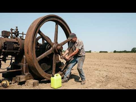 Hand Starting Massive 30-Ton Vintage Engines | Steam Engine