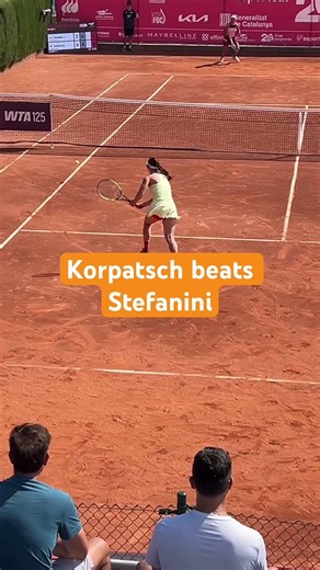 Tamara Korpatsch beats Lucrezia Stefanini in Catalonia Open Round 1 #tennis #wtatour #wtatennis #wta
