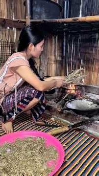 วิธีทำน้ำพริกดำสูตรใบตองหอมและต้นใบตองหอมค่ะ #memoสาวกะเหรี่ยงตาก #cooking #น้ำพริกดำกะเหรี่ยง