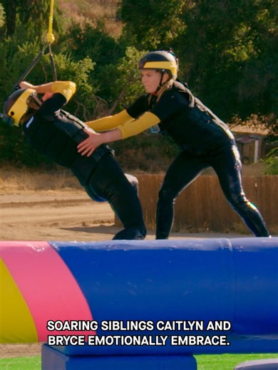 The mile sure is MESSY when you're competing with your bully turned friend. ☕️ #Wipeout