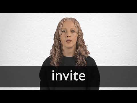 How to pronounce INVITE in British English