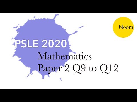 PSLE 2020 Solved Maths Paper 2 Q9 to Q12
