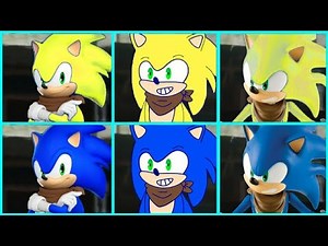 Sonic The Hedgehog Movie SUPER SONIC BOOM vs SONIC BOOM Uh Meow All Designs Compilation