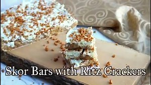 These Skor bars are elevated with the addition of luxurious white chocolate on top. These bars are the perfect combination of sweet and salty, crunchy and chewy, and ultra-creamy with the taste of toffee. Find the recipe here: https://www.littlesweetbaker.com/skor-bars-with-ritz-crackers/ | Little Sweet Baker