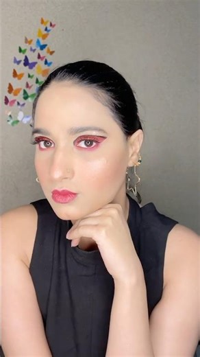 Fiery Red Eyeshadow & Bold Graphic Liner Tutorial | Step-by-Step Makeup Look