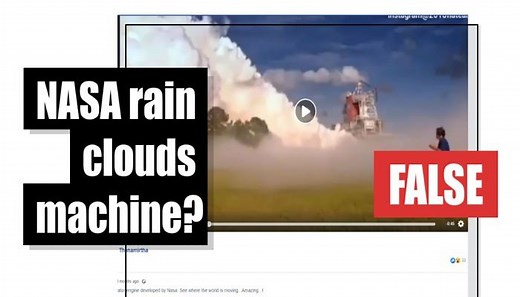 Fact-check: NASA rain clouds machine?