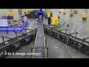 3 to 1 merge high speed conveyor