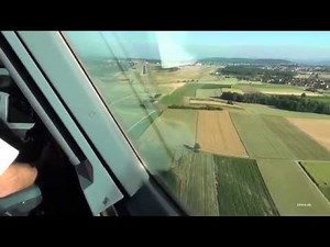 SWISS A340-300 Landing in Zurich Cockpitview