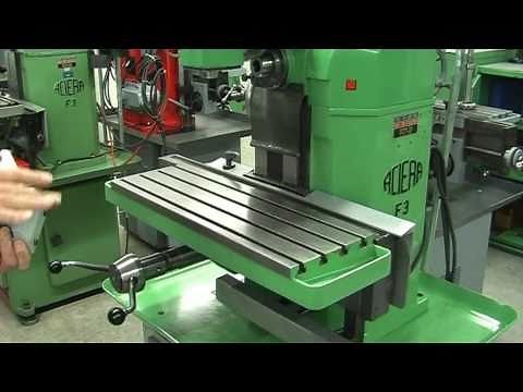 Le Fraisage - Partie 1 - Mise en train d'une fraiseuse Aciera F3