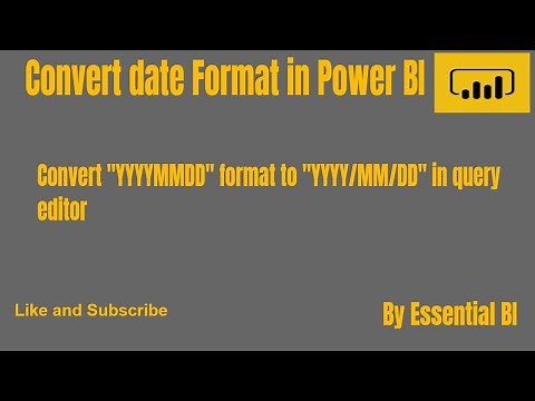 Convert YYYYMMDD to Proper Date in Power Query Editor