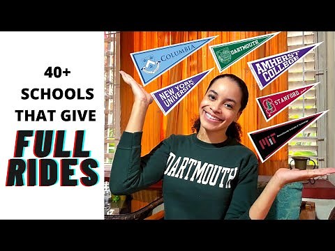 40+ US SCHOOLS THAT GIVE FULL RIDE SCHOLARSHIPS! (Int’l students included)