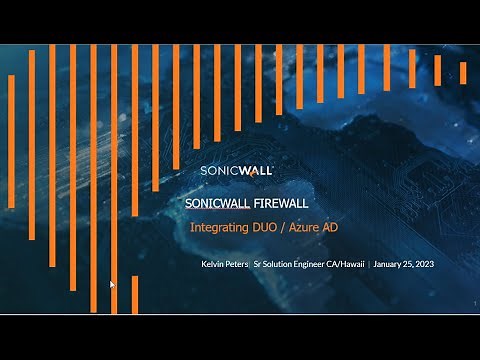 Sonicwall Firewall VPN with DUO and Azure