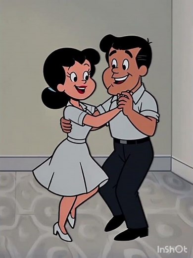 Lucy Ricardo and Ricky Ricardo dancing