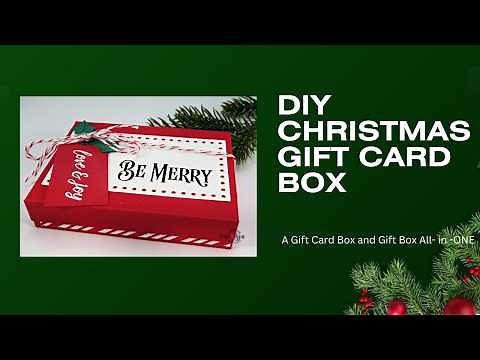 Diy Christmas Gift Card Holder: Festive Box Tutorial
