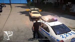 GTA4（LCPDFR警察模组）NYPD自由城警局警员执法拦截车辆临检开罚单