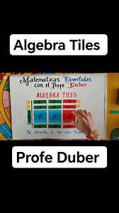 6.5K views · 79 reactions | Algebra Tiles. #Algebra #Baldor #Binomios #Trinomios #Monomios #Polinomios #cocientes #factorizacion #AlgebraTiles #Juegos #Didácticadelasmatematicas #Materialdidáctico #Materialeducativo #Juegosmatemáticos #operacionesmatemáticas #Ecuaciones #pedagogía #Didáctica #clases #Docenterural #docentesinnovadores #docentes #profesores #aprendizaje #estudiantes #maths #Matemáticasdivertidas #Educación | Matemáticas Divertidas con el Profe Duber | Facebook