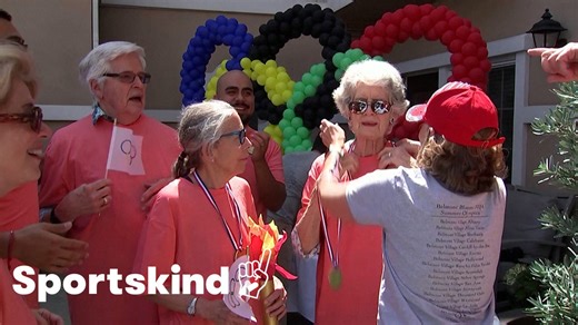 Watch these seniors bring the Olympic spirit to a mock Olympic Games