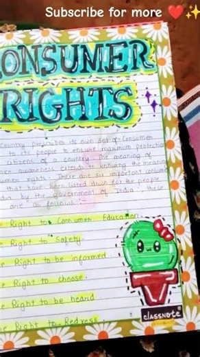 aesthetic project file on consumer rights ✨🌸💡 #diy #art #materialize #craftideas #craftpacks