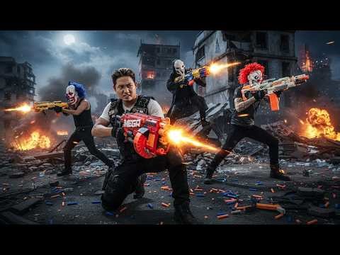LTT Films : Silver Flash Vs Viper Veil Nerf Guns Crime Operation Under Siege