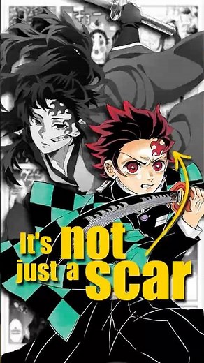 The Truth Behind Tanjiro’s Forehead Scar 🔥 #demonslayer #anime #yoriichi