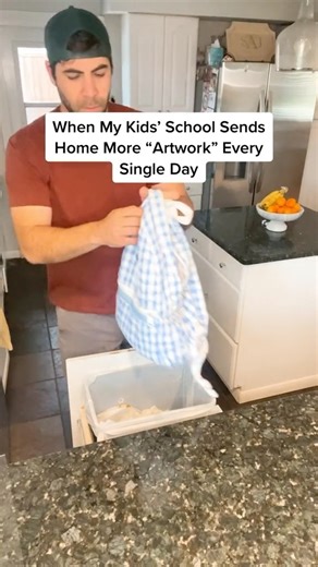 My wife actually came up with this one. I thought I’d have to wait a bit for the right “artwork” to come home and the VERY next day came the literal paper plate painted red 😂 #foryou #foryoupage #explore #explorepage #discover #reelitfeelit #reelsinstagram | Jon the Dad