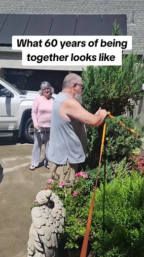 Funny Old Couple's Hilarious Tree-Straightening Mishap