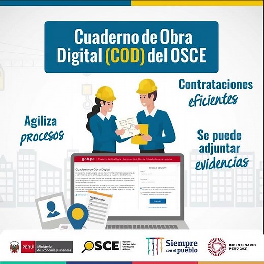 Conoce los beneficios del Cuaderno de Obra Digital del OSCE